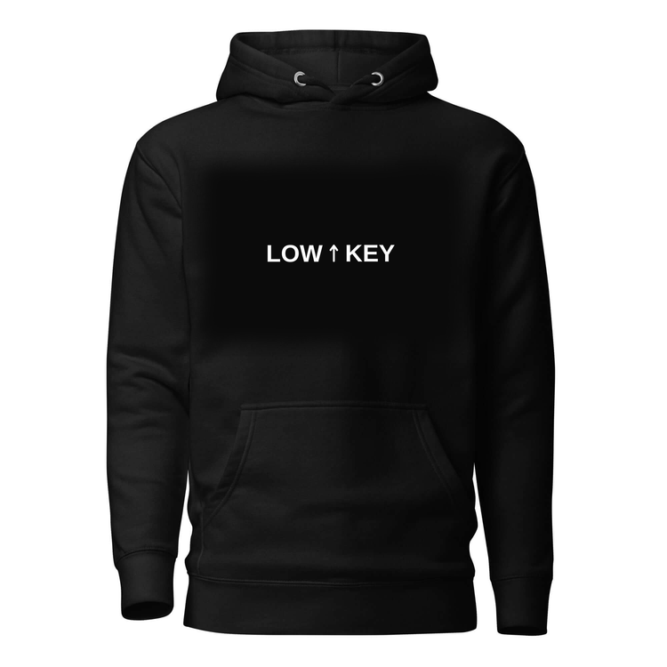 LOWKEYSLY hoodie black - LOW KEY front