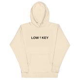 LOWKEYSLY hoodie bone - LOW KEY front