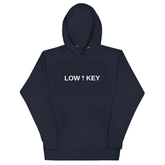 LOWKEYSLY hoodie navy - LOW KEY front